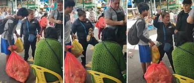 Mujer HUMILLA y AGREDE a comerciante de mercado de Puente Piedra por una bolsa de plástico Mujer HUMILLA y AGREDE a comerciante de mercado de Puente Piedra por una bolsa de plástico