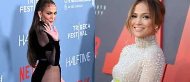 Jennifer Lopez MET GALA Jennifer Lopez impacta en la MET Gala 2024 con despampante vestido transparente con pedrería