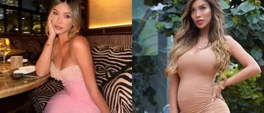 Paula Manzanal look animal print Paula Manzanal exhibe su barriguita de embarazo con sensual outfit de leopardo y cuero