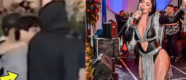 Primo de Cueva llega a concierto de Pamela Franco. Pamela Franco y Cueva son CAPTADOS en concierto tras TORMENTOSA relación