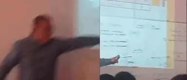Viralizan video de docente de la UPN cuando pierde los papeles y ESTALLA contra estudiante Viralizan video de docente de cuando pierde los papeles y ESTALLA contra estudiante: "Lárgate mier**"