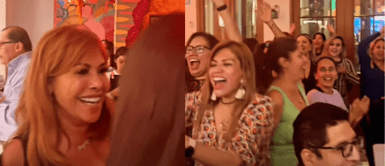 Magaly Medina sorprende a fans en Miraflores. Magaly Medina llega a BAR con amigas y alborota a sus fans en Miraflores: "Ni más SALIR con ella"