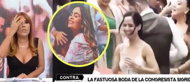 Magaly Medina comentó que algunos medios exagararon al denominar la boda de Sigrid Bazán "fue a lo grande". Magaly Medina sobre boda de Sigrid Bazán: “Fue humilde, más fastuoso fue el quinceañero de la hija de Ethel”