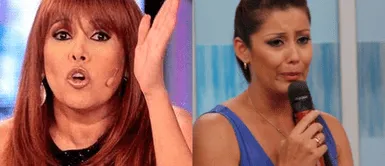 La conductora parcha a la exbailarina. Magaly Medina RESPONDE a Karla Tarazona tras ADVERTENCIA: "La que expone a tus hijos eres tú"