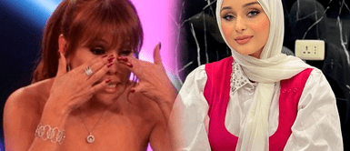 Novia de Cañita contra Magaly Medina por exceso de cirugías Douha Laribi, la novia de Cañita, DESTRUYE a Magaly Medina por "cirugías mal hechas" en su rostro