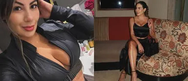 Pamela López impacta en la mega fiesta de Doña Peta con look de pantalones de cuero Pamela López se impone en la mega fiesta de cumpleaños de Doña Peta con pantalones de cuero