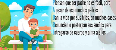Los 10 acrósticos cortos para el Día del Padre que puedes dedicar Acrósticos por el Día del Padre 2024: 7 formas ORIGINALES para decirle a papá cuánto lo amas