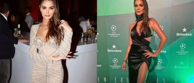 Laura Spoya vestido rojo Laura Spoya se convierte en tendencia con apabullante vestido glam chic decorado con pedrería