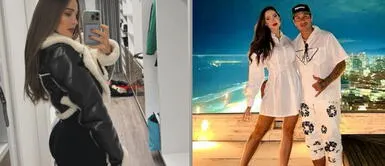 Ana Paula Consorte vestido negro Ana Paula Consorte y el vestido aterciopelado que lució en su reconciliación con Paolo Guerrero