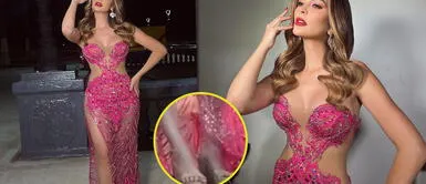 Laura Spoya no se hace problemas y se no se pica sobre críticas a su maquillaje y vestuario en el Miss Perú. ¡Se ríe! Laura Spoya se burla de comentarios de su calzado en el Miss Perú: “Mi dedito salió del chat”