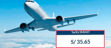 Aerolínea anuncia pasajes desde 35 soles en vuelos nacionales e internacionales ¡IMPERDIBLE! Aerolínea anuncia pasajes desde 35 soles en vuelos nacionales e internacionales por segundo aniversario