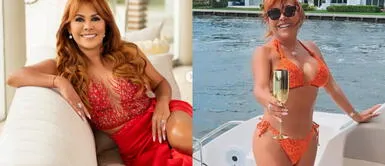 magaly medina Magaly Medina presume sus atributos con OSADO vestido de ESCOTE INFINITO: "La plata que me costó"