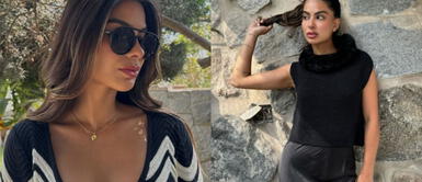 Ivana Yturbe look total black Ivana Yturbe combate el crudo invierno con un IMPONENTE look total black de cuero