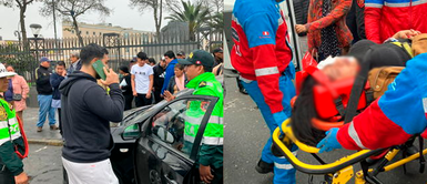 Seis heridos tras choque triple de autos en el cruce de las avenidas Abancay con Nicolás de Piérola Seis heridos tras choque triple de autos en el cruce de las avenidas Abancay con Nicolás de Piérola
