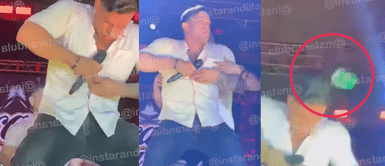 Christian Domínguez es echado mientras cantaba en concierto con la Gran Orquesta Internacional ¡A 'botellazos'! Sacan a Christian Domínguez mientras ofrecía concierto: “Por infiel”