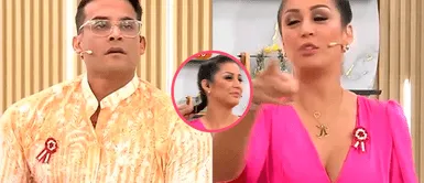 Karla Tarazona no aguanta más y le RECLAMA EN VIVO a Christian Domínguez sobre infidelidad Karla Tarazona y el RECLAMO EN VIVO que le hizo a Christian Domínguez que terminó en jalada de pelo