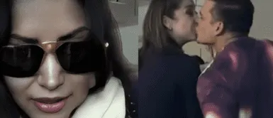 Pamela Franco reacciona ante inesperado beso de su ex con Karla Tarazona. Pamela Franco REACCIONA al beso entre Christian Domínguez y Karla Tarazona: "Qué les voy a dar LA BENDICIÓN"