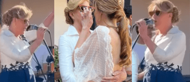 Mónica Delta emociona hasta las lágrimas a su hija al cantarle en su boda Mónica Delta emociona hasta las lágrimas a su hija al cantarle en su boda