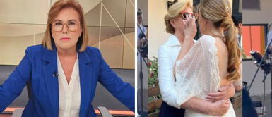 Mónica Delta luce vestido de REINA en la boda de su hija. ¡ALTO EN GLAMOUR! Mónica Delta luce vestido de REINA en la boda de su hija