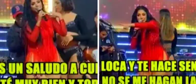 Pamela Franco SE DESCONTROLA, sube ebria a cantar y HABLÓ EN ESCENARIO de Cueva Pamela Franco SE DESCONTROLA, sube ebria a cantar y HABLÓ EN ESCENARIO de Cueva: ¿Confirmó la relación?