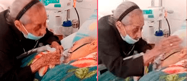 Mujer de 102 años rompe corazones al despedir a su hijo de 82 Mujer de 102 años rompe corazones al despedir a su hijo de 82: “Despierta mi niño”
