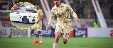 Yuriel Celi salió ileso del accidente. Yuriel Celi, de Universitario, se ve envuelto en accidente de tránsito en la Panamericana Sur