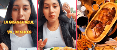 Peruana visita ‘La granja azul’ y queda en shock con el precio de 1/4 de pollo a 92 soles Peruana visita ‘La granja azul’ y queda en shock con el precio de 1/4 de pollo a 92 soles: “Una estafa”