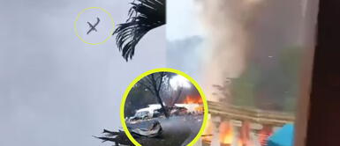 La caída del avión se ha vuelto viral en las redes sociales. ¡Tragedia en los cielos! Impresionantes imágenes de la caída de un avión con 62 pasajeros en Brasil