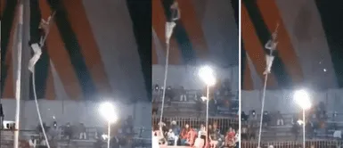 Acróbata fallece ahorcada en show de circo EN VIVO Acróbata fallece ahorcada en pleno show de circo EN VIVO
