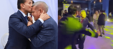 Padre e hijo pasaron emotivo momento familiar. Padre e hijo pasaron emotivo momento familiar.