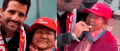 NANA de Stefano Peschiera conmueve al recibirlo en aeropuerto NANA de Stefano Peschiera conmueve al recibirlo en aeropuerto