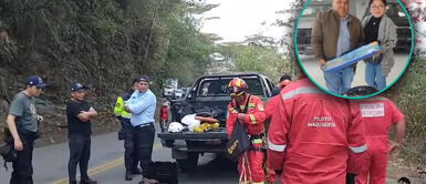 Minivan cayó 200 metros en Oxapampa, Pasco. Accidente en Oxapampa: Esposos mueren al caer minivan a abismo cuando se dirigían a Pozuzo