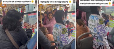 Metropolitano: fanática religiosa irrumpe en bus para evangelizar a pasajeros y ellos le piden que se baje Metropolitano: fanática religiosa irrumpe en bus para evangelizar a pasajeros y ellos le piden que se baje