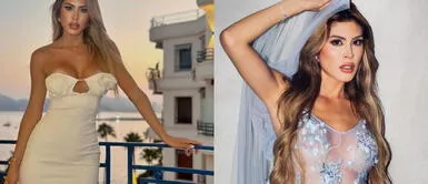 Brenda Serpa desborda elegancia al lucir osado vestido blanco de punto transparente Brenda Serpa desborda sensualidad y elegancia al lucir un radiante vestido blanco de encaje