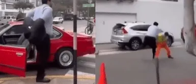 Conductor agrede a trabajador en Miraflores Conductor pelea con trabajador de Miraflores “Yo valgo, no como tú muerto de hambre”