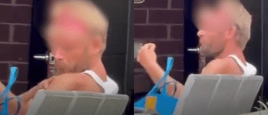 Hombre sin cráneo horroriza a transeúntes en Nashville. Hombre SIN CRÁNEO causa pánico entre transeúntes en las afueras de un HOSPITAL / VIDEO