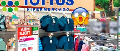 Tottus remata ropa desde S/0.90 en este concurrida sede de Lima Tottus remata ropa desde S/0.90 en este concurrida sede de Lima