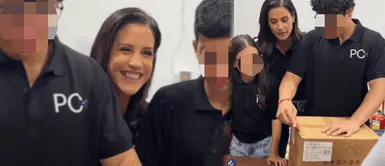 María Pía Copello pone a sus hijos a trabajar en su nueva tienda María Pía Copello pone a sus hijos a trabajar en su nueva tienda