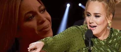 Adele aterrada tras ganar el premio a Beyoncé ¿Adele era la siguiente? Vídeo donde lucía aterrorizada frente a Beyoncé resurge