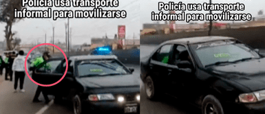 Policía recurre a transporte informal en pleno paro por extorsiones Policía recurre a transporte informal en pleno paro por extorsiones