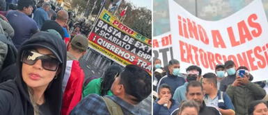 Pamela López en Paro de Transportistas sale a protestar ante Congreso Pamela López se sumó al paro de transportistas y protestó frente al Congreso