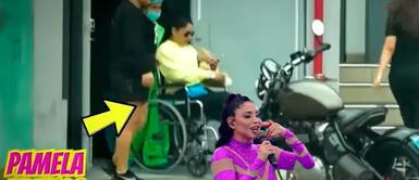 Pamela Franco en silla de ruedas tras cirugías Pamela Franco captada en silla de ruedas tras aumentarse el busto y someterse a liposucción