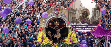Señor de los Milagros: anda del Cristo Moreno estuvo a punto de caerse en segundo recorrido Señor de los Milagros: anda del Cristo Moreno estuvo a punto de caerse en segundo recorrido