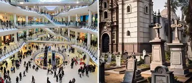 Concurrido y querido centro comercial fue construido encima de un cementerio Concurrido y querido centro comercial de Lima fue construido encima de un cementerio