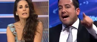 Los conductores impactan con estos mensajes. Óscar del Portal y Rebeca Escribens protagonizan en vivo un tenso momento