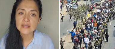 Katy Jara Katy Jara expresa su apoyo a las marchas y lanza potente misil al Gobierno: "Están ocupados enriqueciéndose"