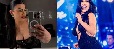 Brunella Torpoco combina elegancia y sensualidad en un radiante vestido de látex Brunella Torpoco combina elegancia y sensualidad en un radiante vestido de látex