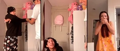 Valentino es víctima de cruel broma de su hermano Hermano de Valentino desnuda a tiktoker en indignante broma frente a la Uchulú