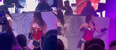 Francisca Aronsson es captada en discoteca. Francisca Aronsson captada sacando los pasos prohibidos en fiesta de Halloween