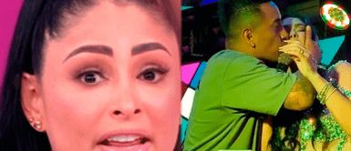 Pamela Franco no ocultó su molestia tras el inesperado beso que Christian Cueva le dio en plena presentación Pamela Franco no ocultó su molestia tras el inesperado beso que Christian Cueva le dio en plena presentación